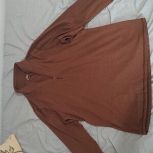 Quince Mens Brown Long Sleeve Pullover